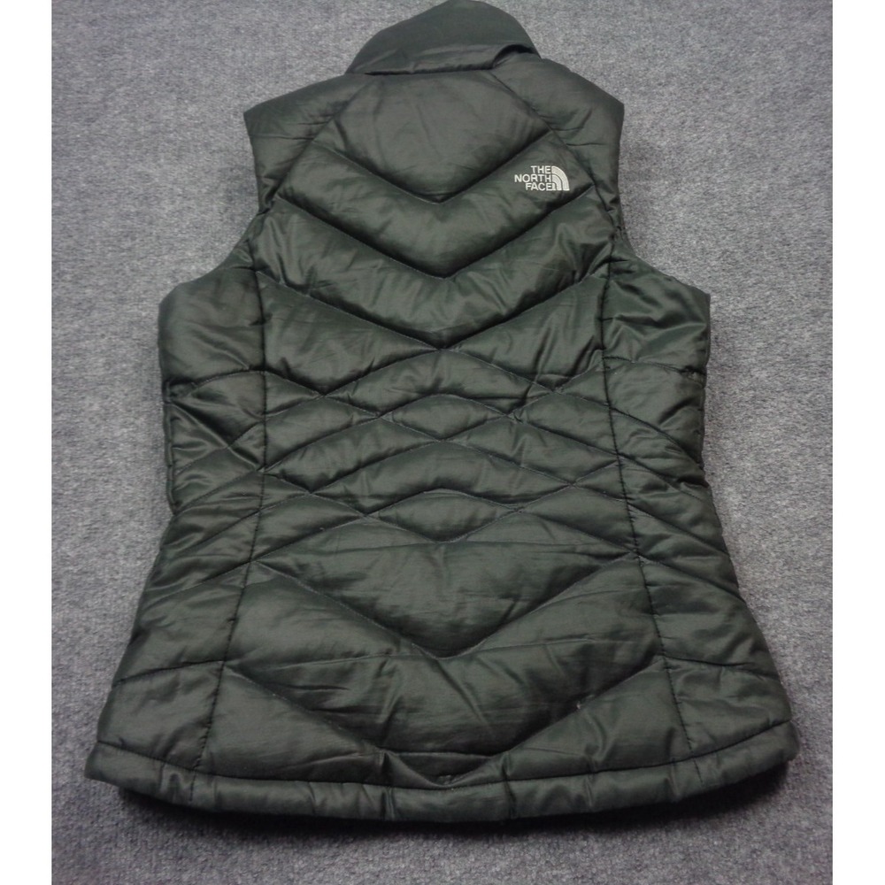 The North Face 550 Fill Down Vest Black Womens Small Puffer Quilted - Picture 2 of 11